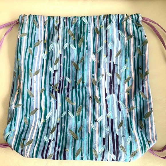 Gap Sky Blue Embroidered Backpack - Picture 3 of 10